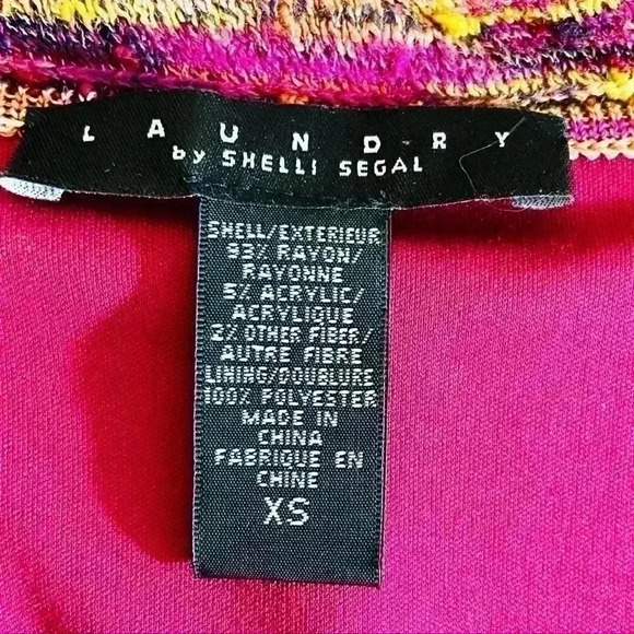 Laundry by Shelli Segal Multicolor Chic Knit Crochet Lined Mini Dress Size XS - Picture 8 of 10